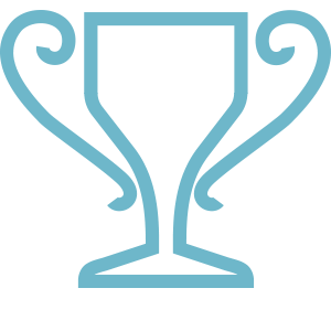 Trophy gamification icon